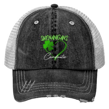 Discover Shenanigans Coordinator Green He Shamrock St Trucker Hats