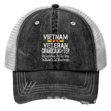 Discover US Army Vietnam Veteran Granddaughter Trucker Hats