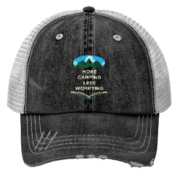 Discover More Camping Less Worrying Camper Friends Camp Bud Trucker Hats