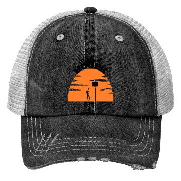 Discover Basketball Gift: Sunset Hoops Trucker Hats
