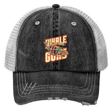 Discover Whale Guns Trucker Hats