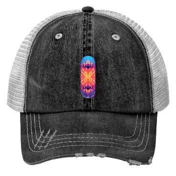 Discover Skateboarding Skateboard Abstract Pattern Trucker Hats