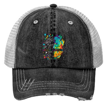 Discover Embrace Neurodiversity Brain Autism Trucker Hats