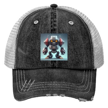 Discover Angry 3D Robot Trucker Hats