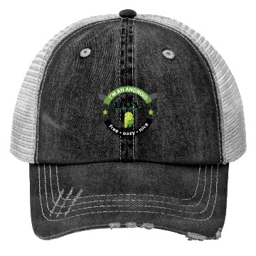 Discover I am an Android boy Trucker Hats
