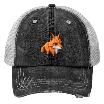 Discover Tangram Fox Trucker Hats