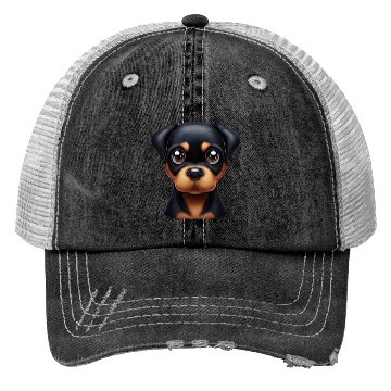 Discover Playful Rottweiler Puppy Trucker Hats