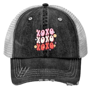 Discover XOXO retro valentine sublimation hipster Trucker Hats