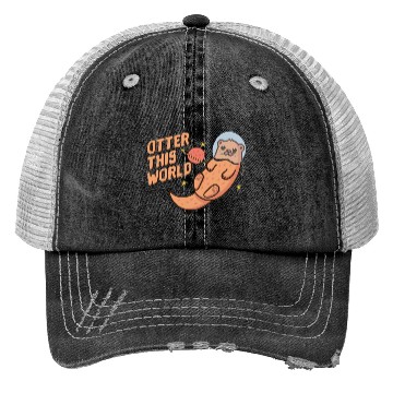 Discover Otter this world Trucker Hats