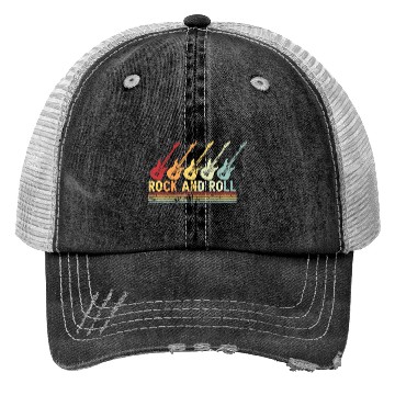 Discover Vintage Retro Rock And Roll Guitar Music Trucker Hats