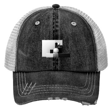 Discover Abstract Circles and Square Trucker Hats