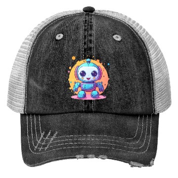 Discover Robot Baby Robotic Future Engineer Technology Trucker Hats