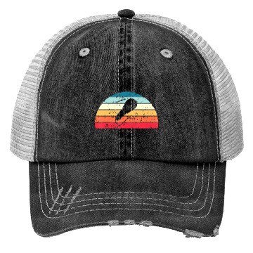 Discover Karaoke Sunset distressed Sunrise Trucker Hats