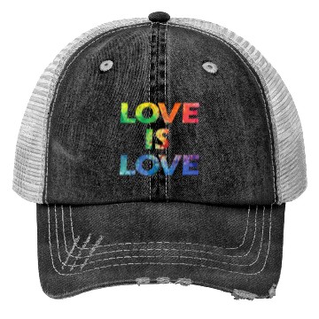 Discover LOVE IS LOVE Trucker Hats