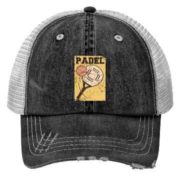 Discover Padel Tennis Paddle Paddleball Padel Platform Trucker Hats