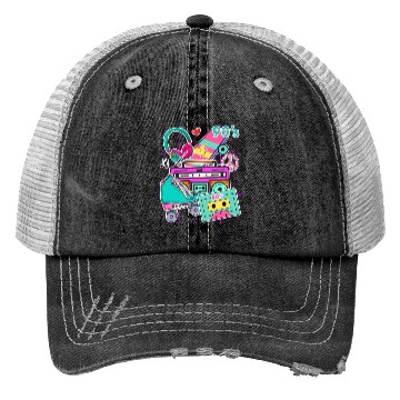 Discover 80'S 90'S Party Elements - Pop - Music Cassette Trucker Hats