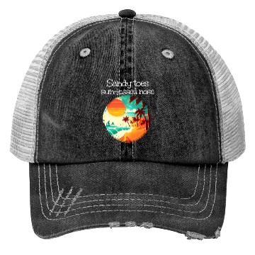 Discover Walking At Sea With Sandy Toes And Sun Kissed Nose Trucker Hats
