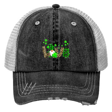 Discover Bleached Love St Patric Day Gnomes Shamrock For Trucker Hats