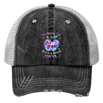 Discover Ready for 2nd Grade Tie Dye Back to School Team Trucker Hats