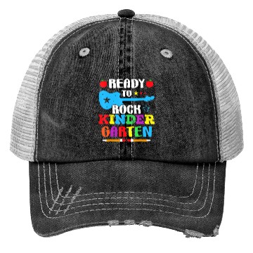 Discover Ready To Rock Kindergarten Back To School Trucker Hats