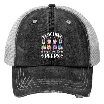 Discover Teaching My Favorite Peeps Easter Day Teacher Trucker Hats