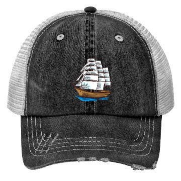 Discover Segeln Sailing Boot Boat Shiff Ship Trucker Hats