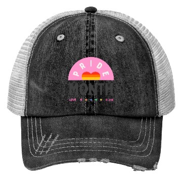 Discover Rainbow Aesthetic Pride Month Quote Instagram Post Trucker Hats