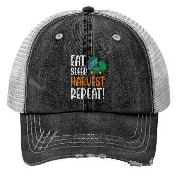 Discover Farmer Field Worker Harvest Time Vegetable Trucker Hats