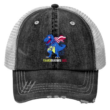 Discover Amerisaurus Rex Independence Day USA Party Trucker Hats