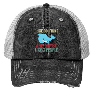 Discover Dolphin Lover Trucker Hats