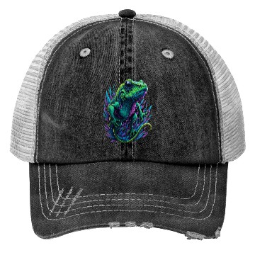Discover Neon Lizard Colourful Trucker Hats