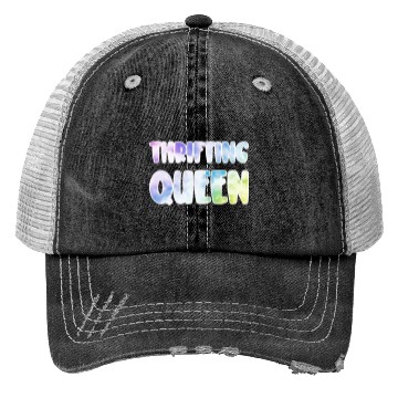 Discover Thrifting Queen pastel clouds Trucker Hats