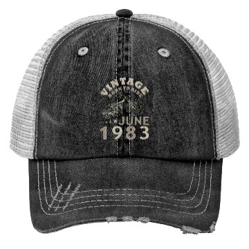 Discover Biker motorcycle June 1983 40 years saying Trucker Hats