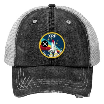 Discover XRP Cryptocurrency-TO THE MOON Trucker Hats