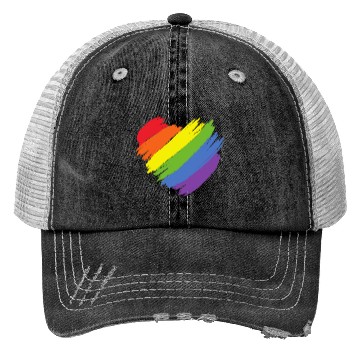 Discover Rainbow Illustrated Pride Month Trucker Hats