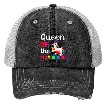 Discover Queen Of The Playground Back To School Trucker Hats