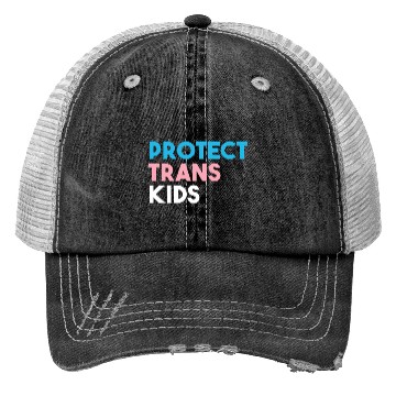 Discover Protect Trans Transgender Pride Trucker Hats