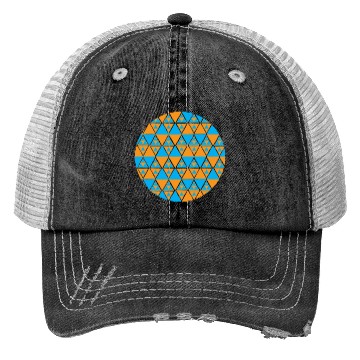 Discover magic colorful triangles ,geometic art design Trucker Hats
