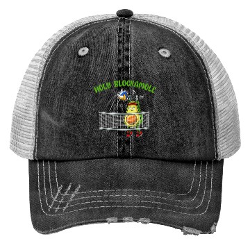 Discover Holy Blockamole I Volleyball Avocado Food Trucker Hats