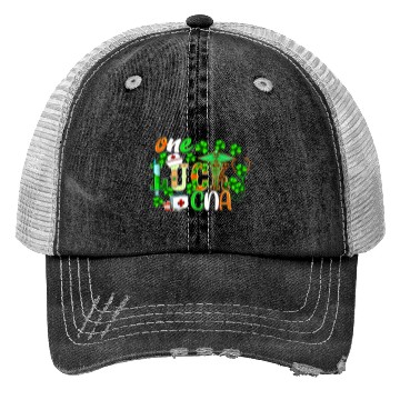 Discover St Patrick'S Day One Lucky Cna Leopard Trucker Hats