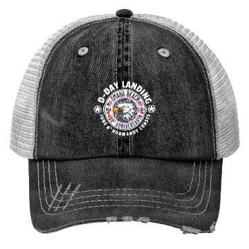 Discover Omaha beach 80th anniversary Trucker Hats