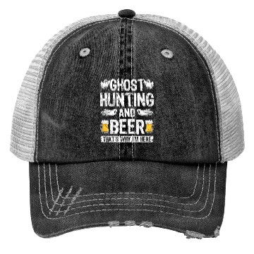 Discover Ghost Hunting Paranormal Researcher Ghost Trucker Hats