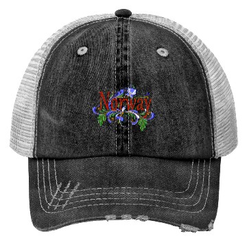 Discover Norwegian Rosemaling Norway Folk Trucker Hats