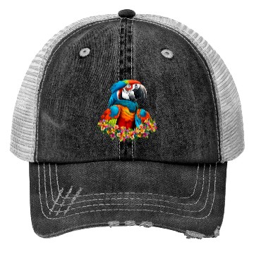 Discover Beautiful Nature - Macaw 01 Trucker Hats