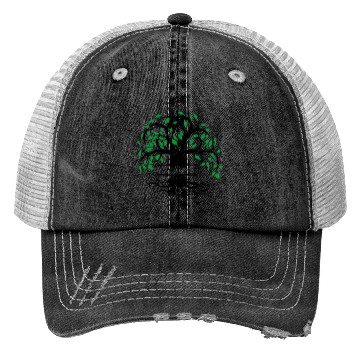Discover Yggdrasil the tree of life with nameplate Trucker Hats