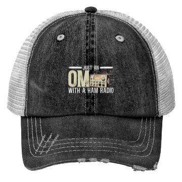 Discover Ham Radio Operator Morse Code Radioactivity Trucker Hats