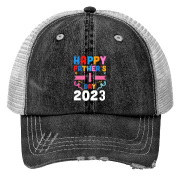 Discover Happy Father's Day 2023 Trucker Hats