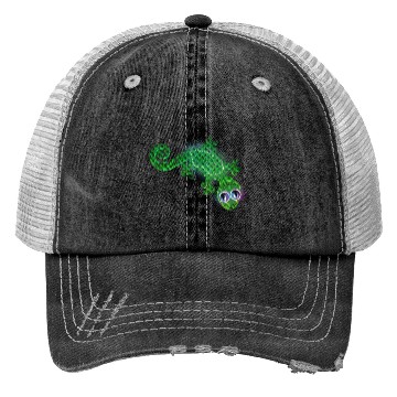 Discover Green lizard Trucker Hats
