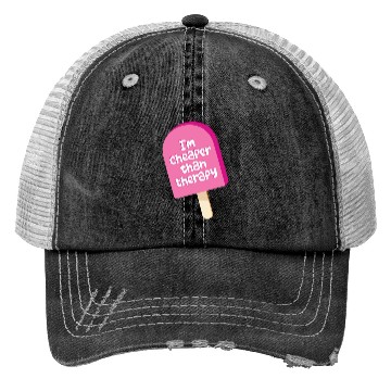 Discover I'm cheaper than therapy - ice cream Trucker Hats