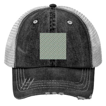 Discover Retro Orange Teal Pattern Trucker Hats